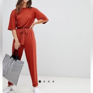 ASOS T-Shirt Jumpsuit with Tie Waist